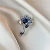 Broche Mariposa de Cristal de Lujo de Alta Gama Transfronterizo, Cristal Retro Incrustado con Diamantes, Elegante y con Estilo, Broche para Chaqueta de Traje para Mujer