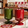Papelera para Vasos de Vino Modelo Nuevo 2026 para el Hogar sin Doblar, Alta Estética, Gran Capacidad, Lujo Ligero para Sala de Estar, Cocina, Dormitorio