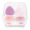 Esponja de Maquillaje Huevo de Belleza En Caja al Mayoreo Borla para Polvo Maquillaje Huevo Cosmético en Caja Uso Dual Seco y Húmedo Sin Polvo Paquete de Cuatro