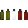 Frasco pet150ml spot hombro oblicuo bronceado Verde puro Rocío Tónico 100ml frasco de agua desmaquillante cosmético