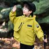 Jaqueta 3 em 1 à Prova de Vento e Impermeável Infantil para Meninos, Novo Estilo Outono 2026, Roupa Cool para Outdoor para Meninos