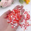 Pacote de Material com Strass de Fundo Pontudo Misturado em Fatias de Argila Macia de Cenoura, Sapo e Coelho Amor nas Nuvens 100G/500G