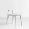 Decoração de casa minimalista nórdica, encosto criativo estilo macaron, banqueta de plástico, tamanho adulto, cadeira de jantar de luxo leve, cadeira espessa para mesas de jantar, cadeira de lazer