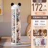 Zíper Atualizado Roupas Infantis Brinquedo de Boneca Cesta Transparente para Boneca Balde de Armazenamento para Boneca Sala de Estar Dobrável Armazenamento