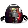 Bolsa de Almuerzo para Estudiantes de Primaria, Bolsa de Picnic, Bolsa de Hielo Redonda, Bolsa Térmica con Estampado Divertido, Bolsa de Hombro Única, Bolsa de Almuerzo de Dibujos Animados