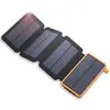 Carregador Solar Portátil Tik Dobrável Transfronteiriço com Grande Capacidade, Carregador Power Bank com Iluminação para Exterior à Prova d'Água, 20000Mah