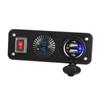 Cargador de coche con pantalla de reloj y doble USB de carga rápida QC3.0, accesorios de modificación de coche, interruptor de tableta, nuevo fabricante