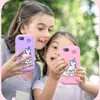 Funda de Silicona para Teléfono Inteligente Infantil Carcasa Protectora de Dibujos Animados Pantalla Táctil Juguete Cámara Infantil Teléfono Educativo Funda Protectora