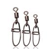 Pin de hebilla doble giratoria americana anillo de alta velocidad rojo embalaje pin luya a granel pesca accesorios de pesca