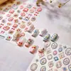 Marco de Fotos Estilo Fresco Vintage Pegatinas de Uñas con Forma de Lazo Ts4078 Estilo Pastoral Francés Pegatinas Florales de Cerezo para Uñas
