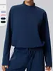 Ropa atlética de manga larga para otoño e invierno, ligera y de secado rápido, tejido gofrado, cuello alto, sudadera con media cremallera, top para fitness y casual, 62533