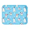 Almofada de Gelo para Pet Almofada Refrescante de Verão Desenho Urso Polar Almofada Refrescante de Gel Lavável Resistente a Rasgos Resistente a Mordidas Cama para Cachorro Almofada de Gelo para Gato