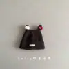 Lindo Conjunto de Gorro y Bufanda de Lana para Niños Briquette Invierno Cálido Suéter para Bebé Niño y Niña Gorro de Punto a Prueba de Viento