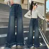 Jeans para Niña, Pantalones para Niña, Pantalones de Pierna Ancha para Primavera y Otoño, Pantalones Rectos para Niños Talla Mediana y Grande, Venta al por Mayor y Dropshipping de Pantalones para Niña