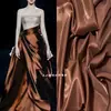 Tela de Satén de Cristal Reflectante Líquido Super Brillante Vestidos de Noche Sedosos Chaquetas Trajes Abrigos Largos Tela de Diseñador