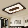 Luminária de Teto Vintage Estilo Francês para Sala de Estar, Novo Modelo 2026, Textura de Madeira de Nogueira Retrô, Luminária Criativa e Única Protetora dos Olhos