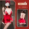 Lingerie Sexy Personalizada Uniforme de Natal Tentação Inverno Camisola de Pelúcia Ano Novo Camisola com Suspensórios Casal Flertando
