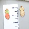 Aleación Huevo de Pascua con Goteo de Aceite Conejo de Dibujos Animados Zanahoria Colgante Joyería DIY Creativa Accesorios para Llaveros