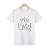 Transferencia de Calor Verano 200g Camiseta de Manga Corta para Mujer Color Sólido Ropa Día de San Valentín Chino Ropa Suelta para Pareja Venta al por Mayor de Fábrica
