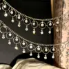 Ropa Hecha a Mano DIY, Accesorios para Zapatos y Bolsos Cadena de Cobre Borla Cadena de Zirconia de Colores Cadena para Colgante de Joyería Material
