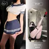 Lingerie Sexy Paixão na Hora de Dormir Conjunto Quente de Faculdade Uniforme JK Tentação Traje de Marinheiro Roupa de Dormir Provocante Robe