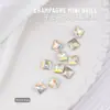Rinestones para Uñas con Punta Trasera Color Coñac Blanco Decoraciones para Uñas Estilo Japonés Rinestones 3D con Punta Trasera Accesorios para Uñas Portátiles Cristal al por Mayor