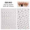 Adesivos de Coração para Unhas Personalizáveis, Lote Misto de Vários Estilos, Cor Sólida Simples Versátil em Formato de Coração, Adesivos para Unhas DIY, Estilo Dh