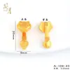 Colgante Ruyi Chapado en Oro al por Mayor con Esmalte de Color Estilo Retro Chino Adorno de Carácter de la Fortuna, Accesorio Colgante Ruyi Versátil Joyería Pequeña