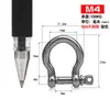 Manilha em Aço Inoxidável Tipo 304D em Forma de Arco Manilha de Segurança em Forma de D com Porca Manilha em Forma de Ferradura em Forma de U