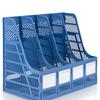 Deli 9848 Portadocumentos de Cuatro Paneles Estante para Archivos Soporte para Documentos Estante para Archivos de Estudiante Marco para Documentos Suministros de Oficina