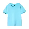 Processamento de Camiseta Personalizada de Manga Curta Algodão Penteado Gola Redonda Infantil Camisa Cultural Uniforme de Turma Design Gratuito Impressão DIY Solta e Moderna