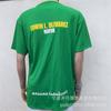 Camisa publicitaria de poliéster puro con estampado en caliente para hombre, cuello verde, 140 g. Camiseta electoral del alcalde filipino.