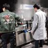 Tempero mexer wok grande aquecimento eletromagnético automático molho de pimenta wok