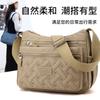 Bolso de Hombro Multicompartimento 2024 para Mujer Bolso Cruzado Creativo con Bordado de Rombos Bolsa de Nylon de Gran Capacidad Transfronteriza Venta al por Mayor Viajes