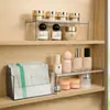 Prateleira de armazenamento para caixas de batom, organizador transparente para máscaras faciais, prateleira de armazenamento para banheiro, prateleira de armazenamento para espaços estreitos