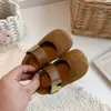 Zapatos Mary Jane retro poco profundos estilo Birkenstock para niñas, nuevos mocasines estilo francés para otoño 2026, zapatos planos de un solo color