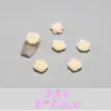 Lote Misto de Acessórios para Unhas de Camélia Rosa, Flores Populares de Resina Tie-Dye, Unhas Usáveis, Acessórios DIY, Decorações para Nail Art