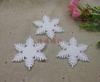 Decoración de accesorios de copo de nieve pequeño de plástico para las fiestas navideñas copo de nieve blanco accesorios para carcasa de teléfono DIY 17-50 mm