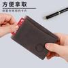 Cartera para Hombre de Cuero Crazy Horse de Amazon con Rastreador Airtag, Clip para Billetes, Ranuras para Múltiples Tarjetas, RFID Antirrobo, Cepillada, Cuero Genuino