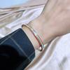 Nueva Pulsera de Moda con Diamantes de Acero de Titanio Oro Rosa Rojo para Internet, Personalidad, Diseño de Nicho, Estilo Frío Avanzado.