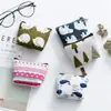 Bolso de mano estilo nórdico monedero de ballena monedero de monedas bolsa para llaves de algodón y lino bolsa para tarjetas creativa billetera pequeña de mano venta al por mayor