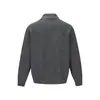 Suéter cárdigan con solapa para hombre Otoño/Invierno Marca de tendencia Ajuste limpio americano Sencillo Color sólido Versátil Chaqueta de punto