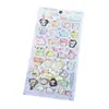 Pegatinas 3D de Cristal Repujado Estilo Japonés de Dibujos Animados, Pegatinas Sólidas de Resina de Cristal para Diario DIY, Pegatinas de PVC para Decoración de Teléfono