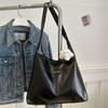 Couro macio de grande capacidade elegante textura bolsa de ombro para mulheres 2024 primavera novo all-matching ins commuter tote bag para mulheres