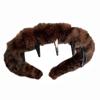 Estilo coreano vintage leopardo estampado dente pelúcia arco de cabelo feminino antiderrapante rosto lavagem grampo de cabelo maquiagem acessórios para cabelo faixa de cabeça outono inverno 2024
