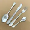 Conjunto de Talheres de Aço Inoxidável do Fabricante, Talheres Ocidentais de Alta Qualidade com Detalhes de Contas para Uso Doméstico e em Hotéis, Colher de Sopa, Faca de Bife, Garfo, Colher