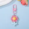 Chaveiro Pingente de Contas de Quebra-Cabeça Pingente de Flor Transparente Gelatina Quebra-Cabeça de Contas DIY Estilo Ins Decoração de Bolsa Venda por Atacado