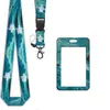 Porta-Cartão de Identidade Impresso Transfronteiriço com Cordão Destacável Porta-Cartão Público de Escritório Porta-Cartão de Estudante do Campus Cordão de Identificação