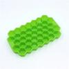 Molde de silicona con tapa para cubitos de hielo en forma de panal de 37 rejillas, molde para cubitos de hielo de silicona, caja para cubitos de hielo