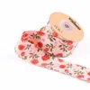 Cinta Floral de Rosas y Margaritas Tulipanes de Doble Cara para Lazos DIY Accesorios para el Cabello Productos para Mascotas Cinta para Regalo Horneado